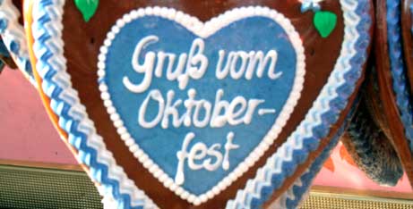 Lebkuchenherz: Gruss vom Oktoberfest